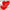 Red Heart Pillow Plush